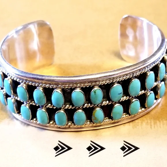 RARE Silpada Sterling Silver & Turquoise Bracelet